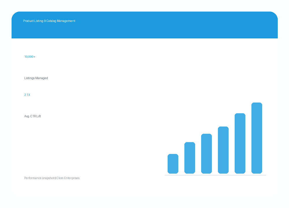 Product Listing & Catalog Management — Clom Enterprises service overview